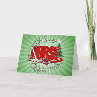 NURSE MIDWIFE CHRISTMAS HOLIDAY CARD