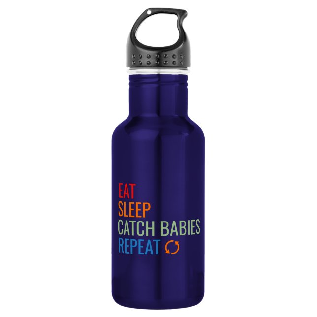 Nurse midwife stainless steel water bottle (Front)