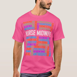 Nurse Midwife Words T-Shirt