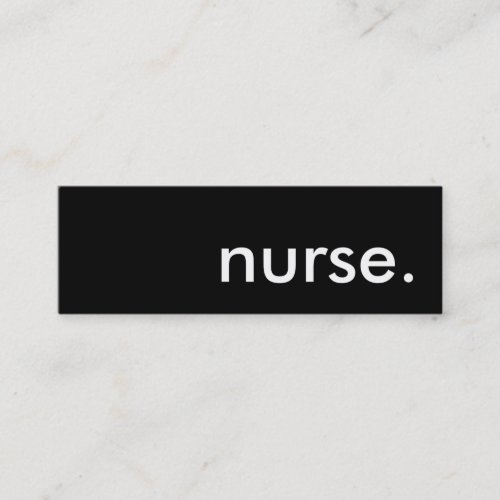 nurse.. business card