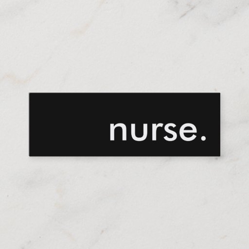 Customizable nurse.. business card