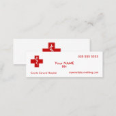 Nurse Mini Business Card (Front/Back)
