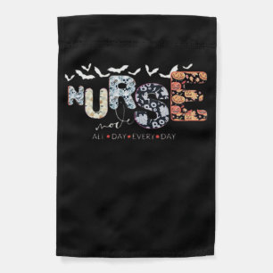 Nurse Mode All Day Every Day Halloween Design Clas Garden Flag