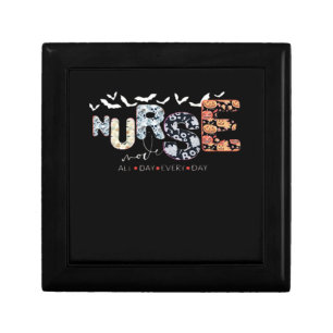 Nurse Mode All Day Every Day Halloween Design Clas Gift Box