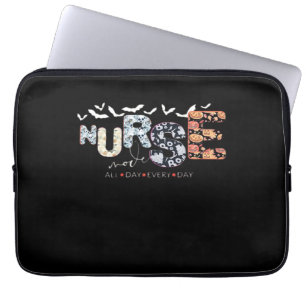 Nurse Mode All Day Every Day Halloween Design Clas Laptop Sleeve