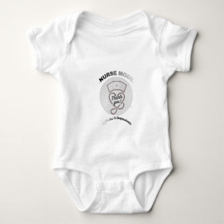Nurse Mode Thank You Heart Stethoscope Design Baby Bodysuit
