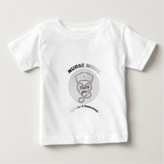 Nurse Mode Thank You Heart Stethoscope Design Baby T-Shirt