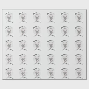 Nurse Mode Thank You Heart Stethoscope Design Wrapping Paper