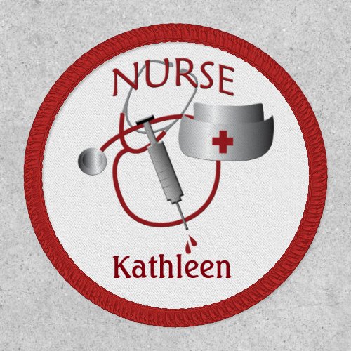 Nurse Name Custom Nurses Circle Patch