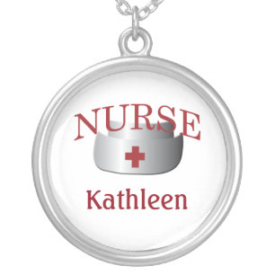 Nurse Name Nurses Custom Neklace Silver Plated Necklace