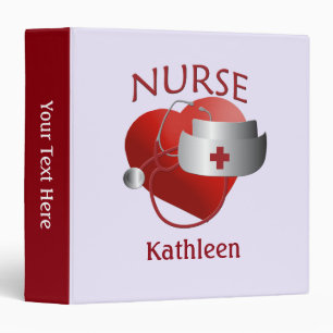 Nurse Name Nurses Heart Custom Binder