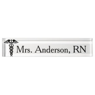 Nurse Nameplate for desk
