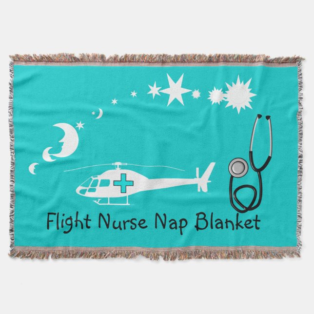 Nurse Nap Blanket Blue (Front)