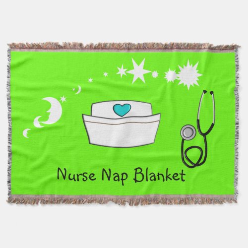 Nurse Nap Blanket Lime Green