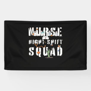 Nurse Night Shift Halloween Squad Classic T-Shirt Banner