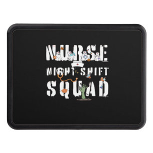 Nurse Night Shift Halloween Squad Classic T-Shirt Hitch Cover