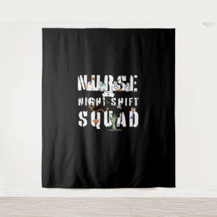 Nurse Night Shift Halloween Squad Classic T-Shirt Tapestry