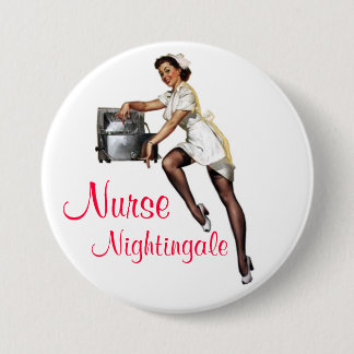 Nurse Nightingale Pin-Up Button