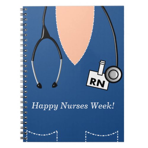 Nurse Notebook Scrub Top Design 15