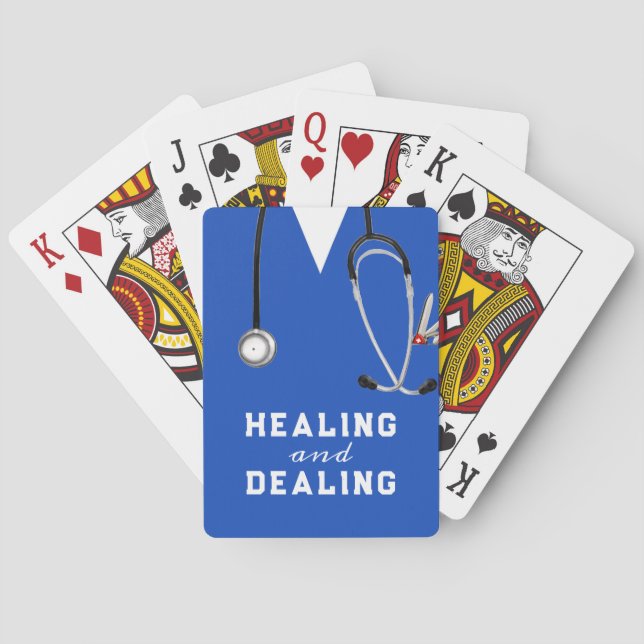 Nurse Novelty Gift Poker Cards (Back)