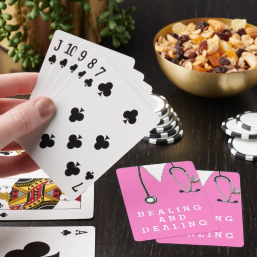nurse novelty gifts playing cards Zazzle
