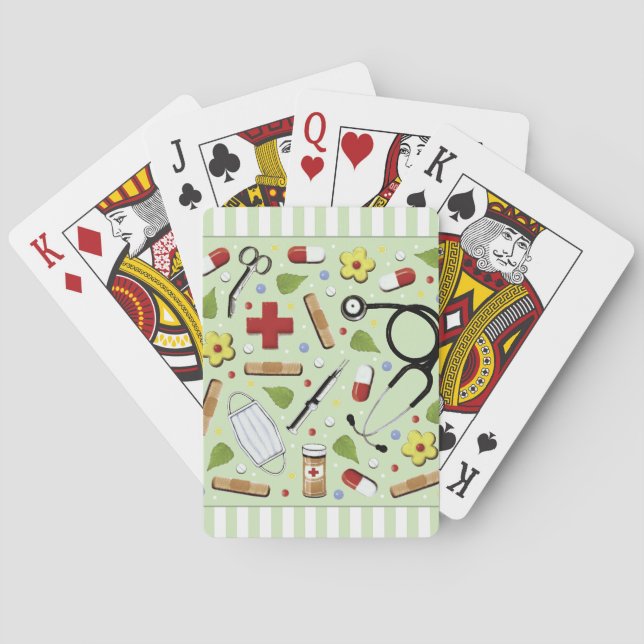 Nurse Novelty Poker Cards (Back)