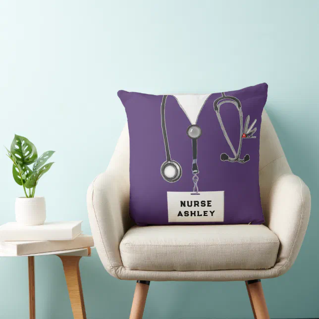nurse novelty throw pillow Zazzle
