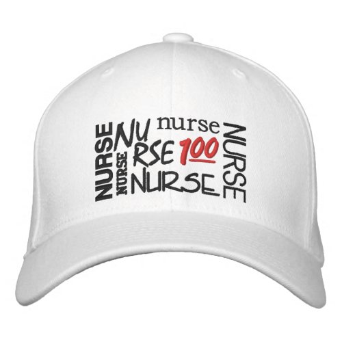 nurse nurse 100 percent embroidered baseball cap