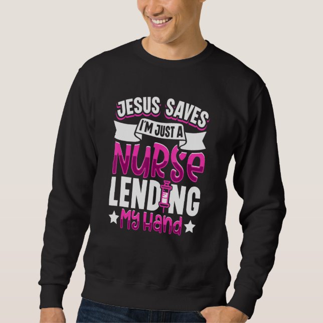 Nurse Nursing Clinic Medical Stuff Paramedic Medic Sweatshirt (Front)