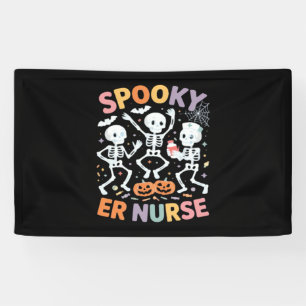 Nurse Nursing Cute Halloween Spooky Essential T-Sh Banner