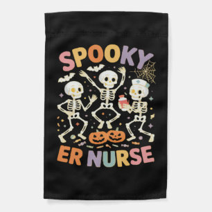 Nurse Nursing Cute Halloween Spooky Essential T-Sh Garden Flag