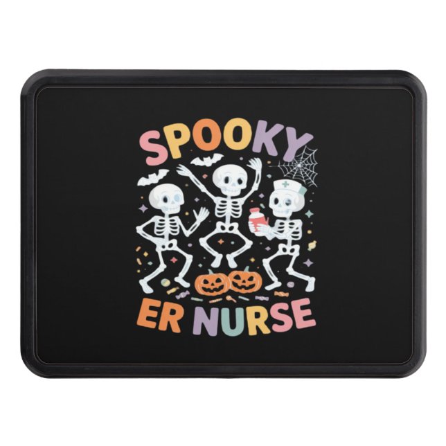 Nurse Nursing Cute Halloween Spooky Essential T-Sh Hitch Cover (Front)