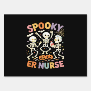 Nurse Nursing Cute Halloween Spooky Essential T-Sh Sign