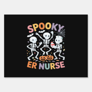 Nurse Nursing Cute Halloween Spooky Essential T-Sh Sign