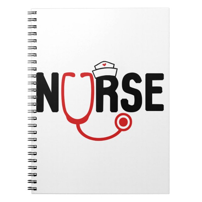 NURSE, nursing, er nurse, rn nurse, nursing school Notebook (Front)