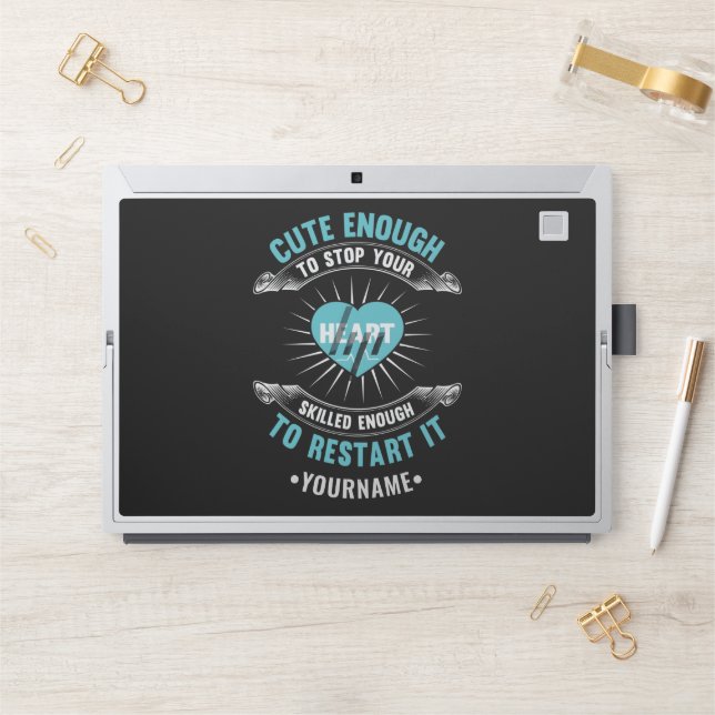 Nurse Nursing Funny Nurse HP Laptop Skin (Desk)