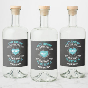 Nurse Nursing Funny Nurse Liquor Bottle Label