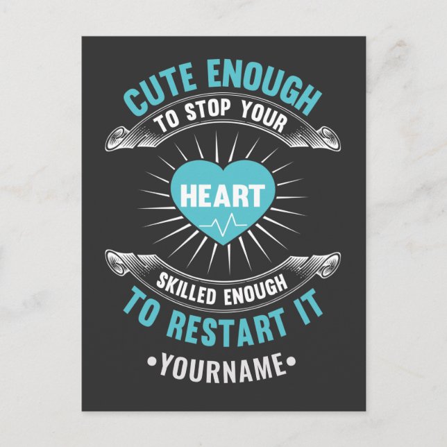 Nurse Nursing Funny Nurse Postcard (Front)