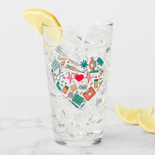 Nurse Nursing Heart Tool Glass