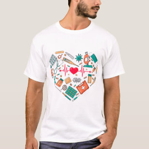 Nurse Nursing Heart Tool T-Shirt