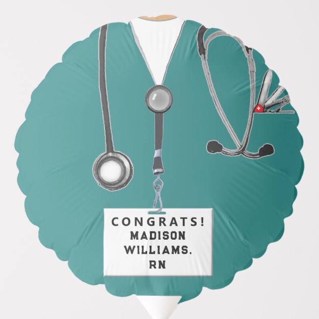 Nurse Nursing School Grad Balloon (Front)