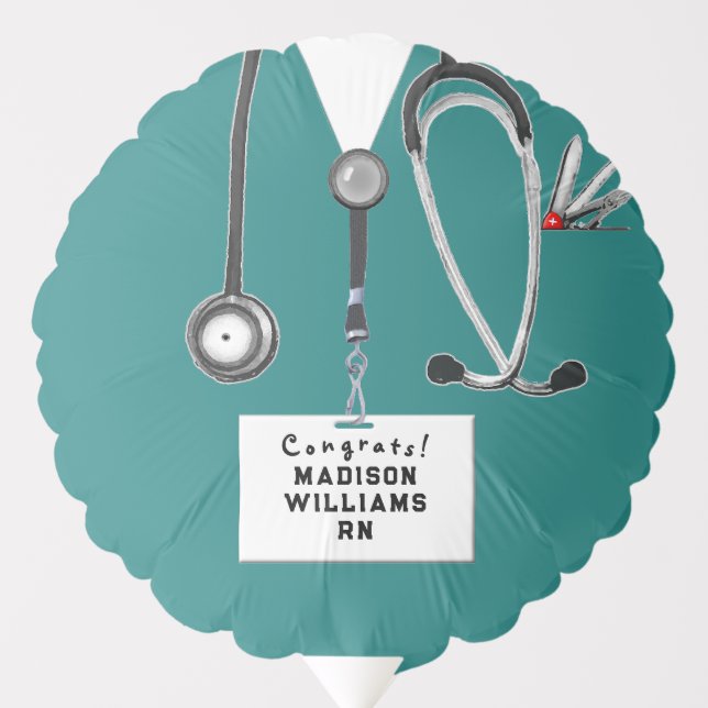 Nurse Nursing School Grad Balloon (Front)