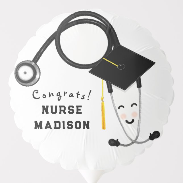 Nurse Nursing School Grad Balloon (Front)