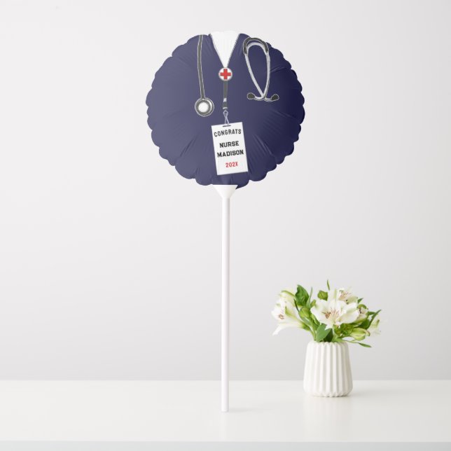 Nurse Nursing School Graduation 2026 Balloon (In SItu)