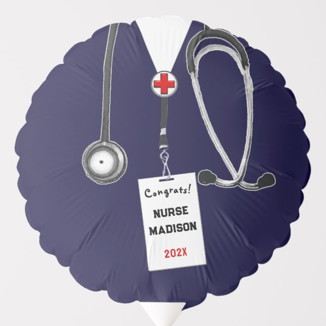 Nurse Nursing School Graduation 2026 Balloon (Front)