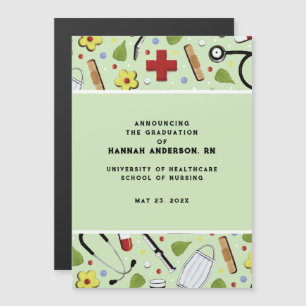 Nurse Nursing School Graduation Announcement
