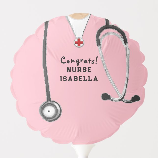 Nurse Nursing School Graduation Balloon (Front)