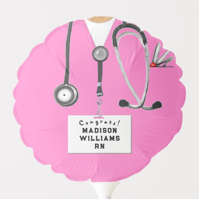 Nurse Nursing School Graduation Balloon (Front)