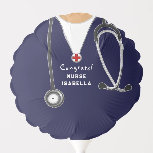 Nurse Nursing School Graduation Balloon (Front)