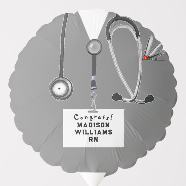 Nurse Nursing School Graduation Balloon (Front)